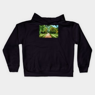 Green Formal Garden Kids Hoodie